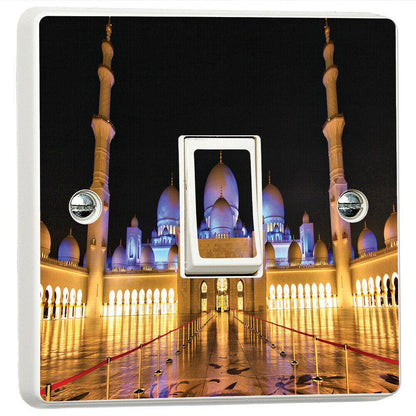 Sheikh Zayed Mosque 3d Light Switch Sticker Cover Vinyl Skin Wall Decal Decor