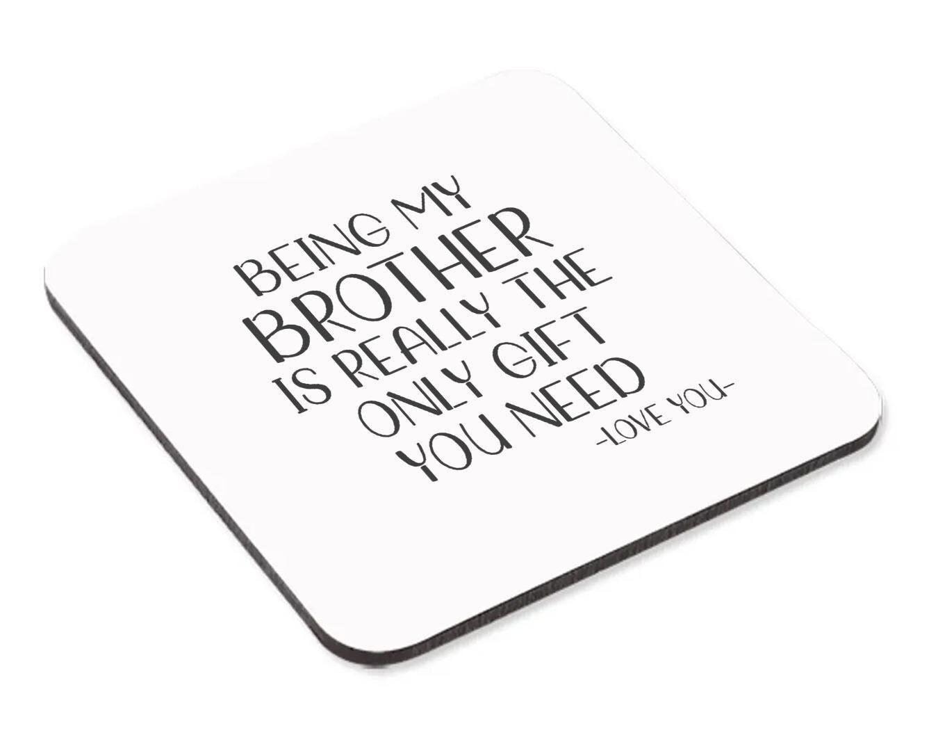 Being My Brother Mug & Coaster Set Birthday Christmas Funny Coffee Xmas Tea Gift