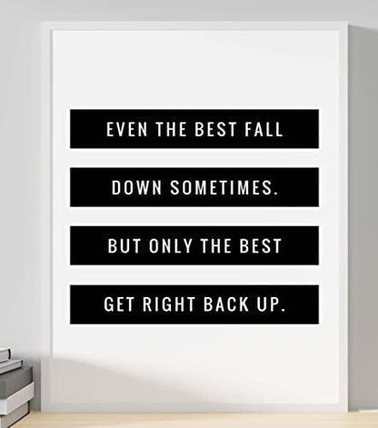 Inspirational Fall Quote Poster: Motivational Wall Art