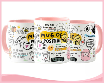 Positivi-tea Mug: Purrrfect Cat Lover Gift