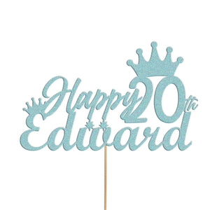 Personalized Cake Topper Customizable Decoration For Every Occasion. Customize With Any Name And Age!