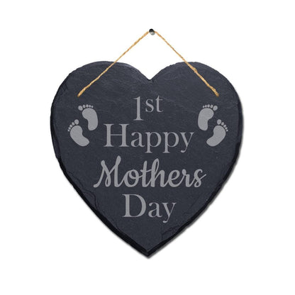 Personalised 1st Mothers Day Slate Hanging Plaque Sign Ideal Home Decor Gift