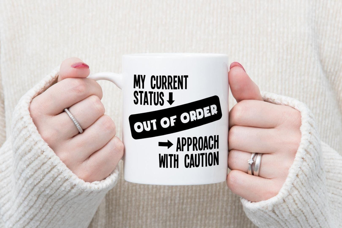 Out Of Order Mug & Coaster Set Funny Sarcastic Birthday Office Boss Coffee Gift
