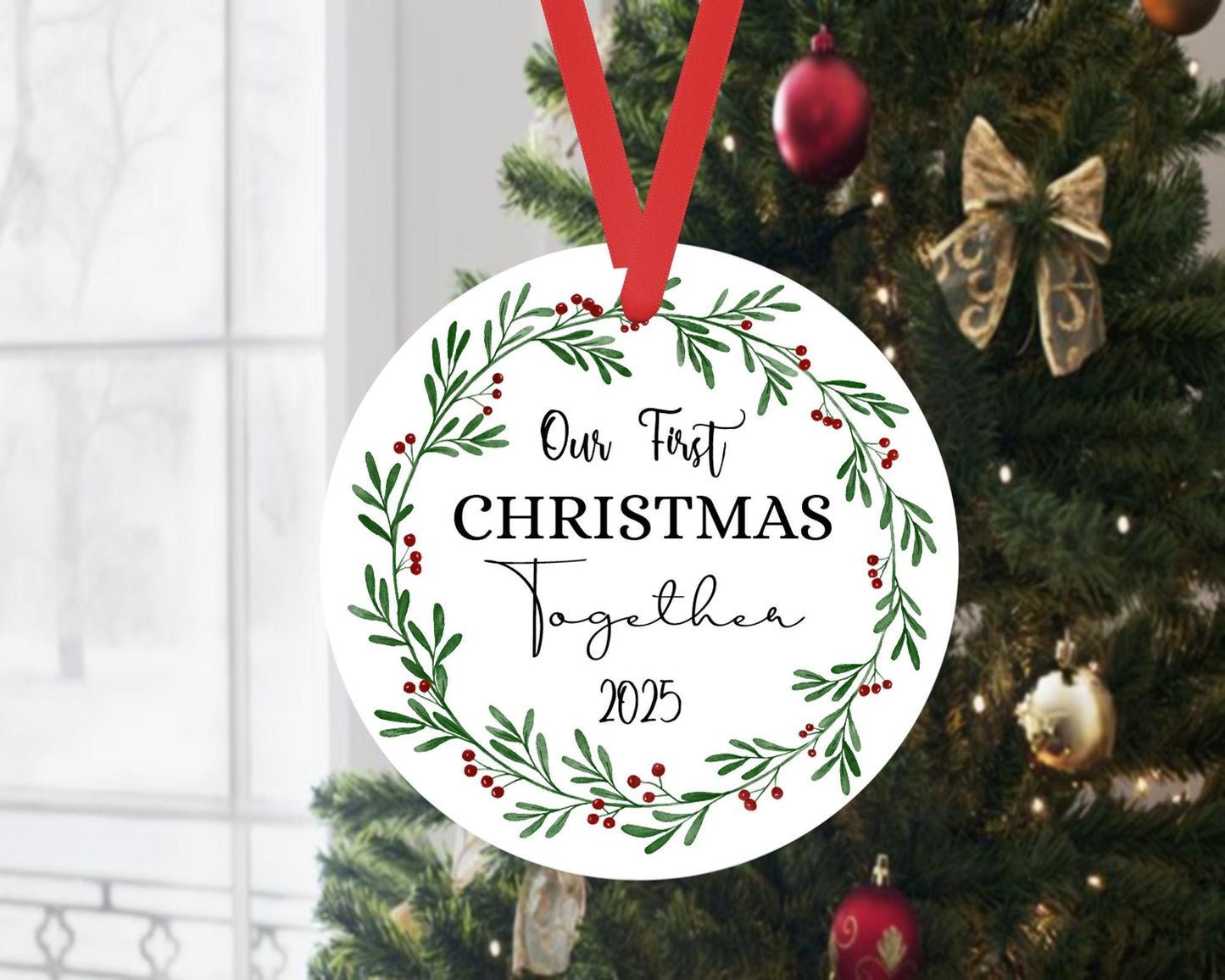 Our First Christmas Together Bauble 1st Xmas Tree Ceramic Ornament Keepsake Gift