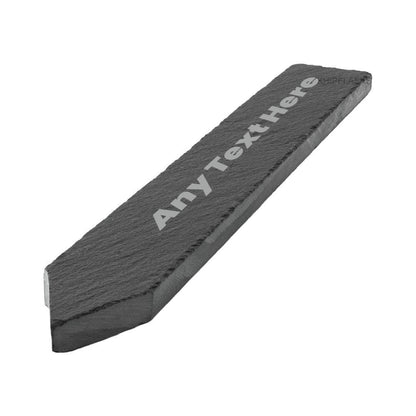 Personalised Slate Memorial Plant Marker: Engraved Garden Decor Customise with Any Text