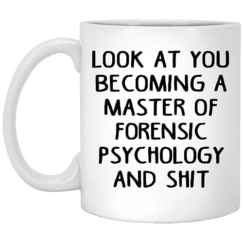 Master Of Forensic Psychology graduation gift | Ceramic Coffee Mug | 11 OZ