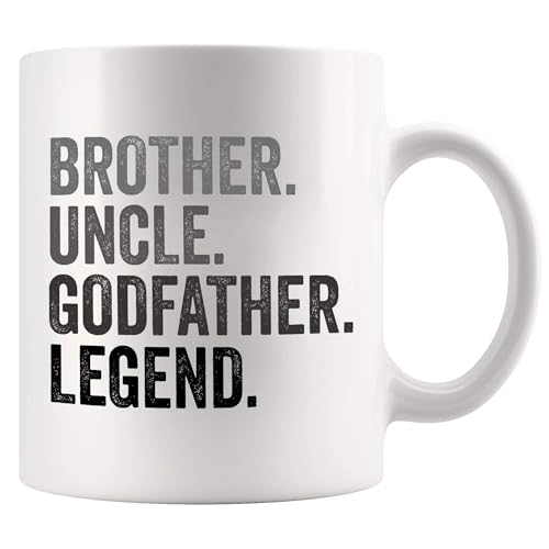 Brother Uncle Godfather Legend Family Gifts | Ceramic Coffee Mug | 11 OZ