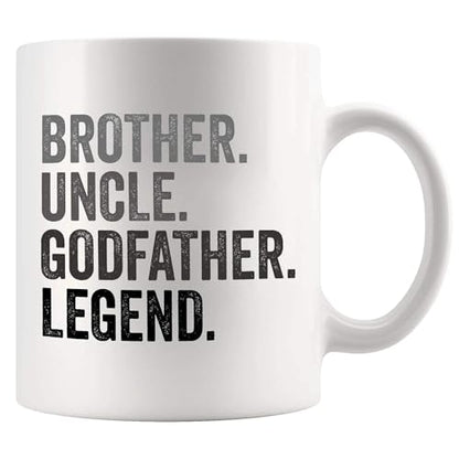 Brother Uncle Godfather Legend Family Gifts | Ceramic Coffee Mug | 11 OZ