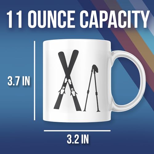 Skier Ski Lover Mountains are Calling and | Ceramic Coffee Mug | 11 OZ