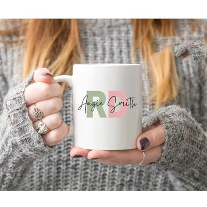 Registered Dietitian Gift RD Personalized | Customised Coffee Mug | 11 OZ