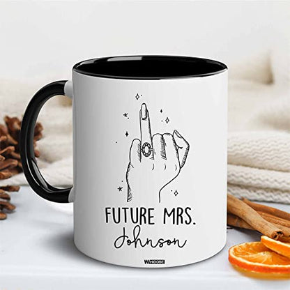 WHIDOBE Personalized Future Mrs Customized | Customised Coffee Mug | 11 OZ