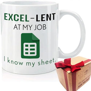 Funny Excel Accountant Gifts for Women Men | Ceramic Coffee Mug | 11 OZ