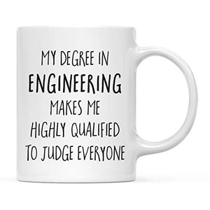 Graduation Gift My Degree in Engineering Makes | Ceramic Coffee Mug | 11 OZ