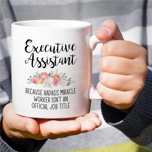 Funny Executive Assistant Badass Miracle | Ceramic Coffee Mug | 11 OZ
