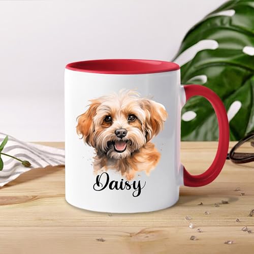Personalized Maltipoo Gift For Mom Dad Cute | Customised Coffee Mug | 11 OZ