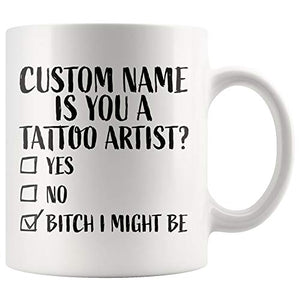 Personalized Tattoo Artist Gift Graduation | Customised Coffee Mug | 11 OZ