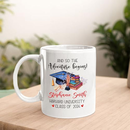 Personalized Name School Class Graduation | Customised Coffee Mug | 11 OZ
