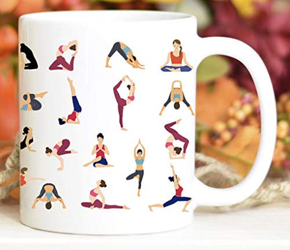 Yoga Pose Mother s Day Gift Girl Power | Ceramic Coffee Mug | 11 OZ