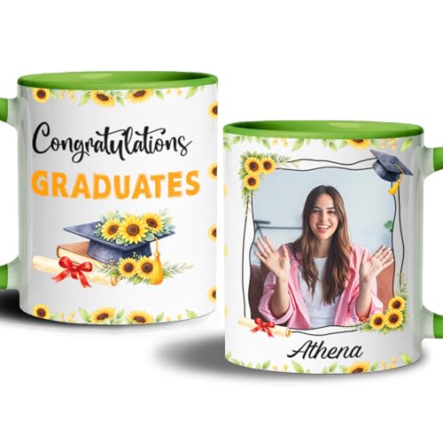 Custom Photo Name Congratulations Graduates | Customised Coffee Mug | 11 OZ