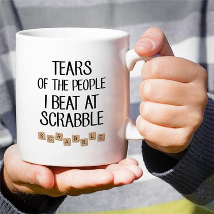 Funny Sarcastic Scrabble Tears of the People I | Ceramic Coffee Mug | 11 OZ