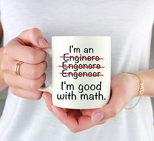 Funny Engineer s Gift I m an Good with Math | Ceramic Coffee Mug | 11 OZ