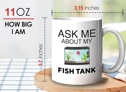 Bubble Hugs Fish Tank Lover Lovers Aquarist | Ceramic Coffee Mug | 11 OZ