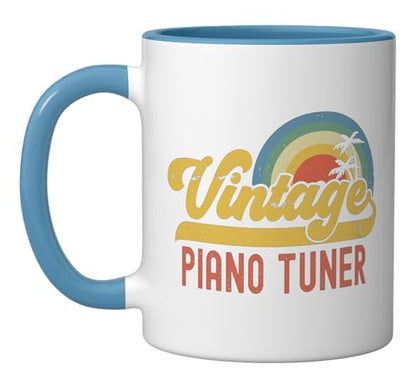 Piano Tuner Vintage Sunset Profession Retro | Ceramic Coffee Mug | 11 OZ