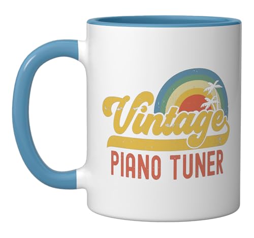 Piano Tuner Vintage Sunset Profession Retro | Ceramic Coffee Mug | 11 OZ