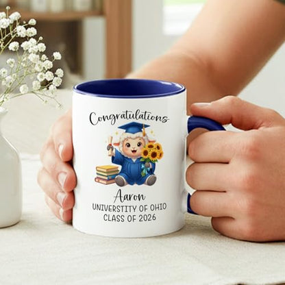 Sheep Graduation Gifts For Her Him Daughter | Customised Coffee Mug | 11 OZ