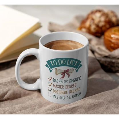 PhD Graduation Gifts for Son Daughter Friend | Ceramic Coffee Mug | 11 OZ