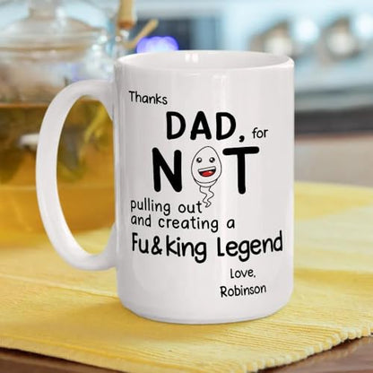Happy Father s Day Gift Family Funny | Customised Coffee Mug | 11 OZ