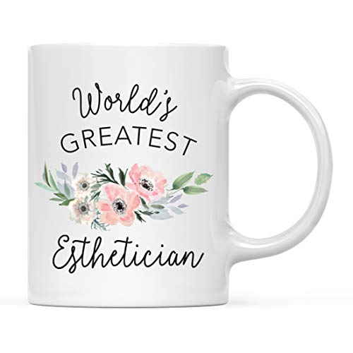 Gift for Women World s Greatest Esthetician | Ceramic Coffee Mug | 11 OZ