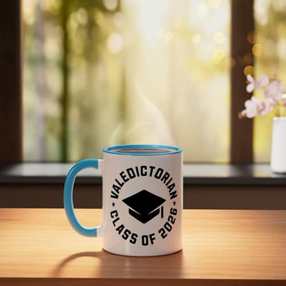 Valedictorian Class Of 2026 Graduation | Ceramic Coffee Mug | 11 OZ