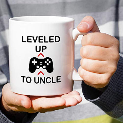 Funny Leveled Up To Uncle Gamer Sarcasm | Ceramic Coffee Mug | 11 OZ