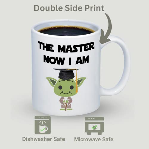 Suchmugs Masters Degree The Master Now I Am | Ceramic Coffee Mug | 11 OZ