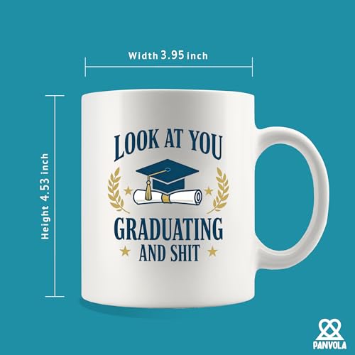 Look At You Graduating And Shit Graduation | Ceramic Coffee Mug | 11 OZ