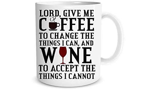Funnwear Lord Give Me to Change The Things I | Ceramic Coffee Mug | 11 OZ