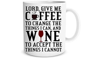 Funnwear Lord Give Me to Change The Things I | Ceramic Coffee Mug | 11 OZ