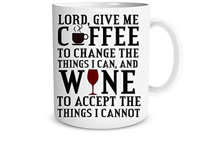 Funnwear Lord Give Me to Change The Things I | Ceramic Coffee Mug | 11 OZ