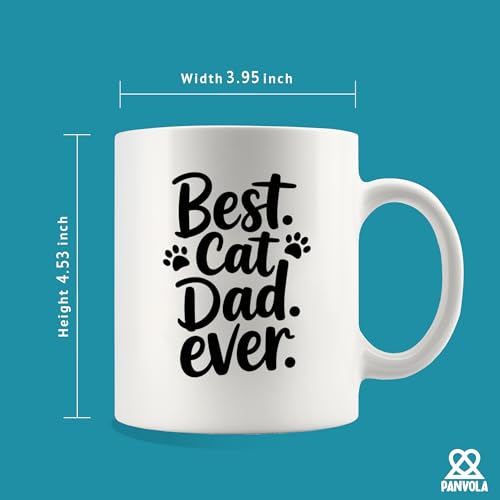 Best Cat Dad Ever Lover Gifts Father s Day | Ceramic Coffee Mug | 11 OZ