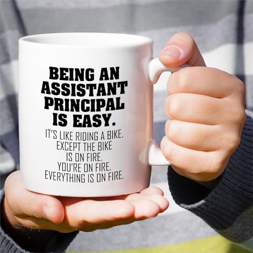 Funny Assistant Principal Being An Is Easy or | Ceramic Coffee Mug | 11 OZ