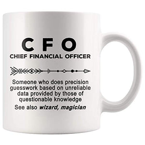 CFO Chief Financial Officers Joke Gag | Ceramic Coffee Mug | 11 OZ
