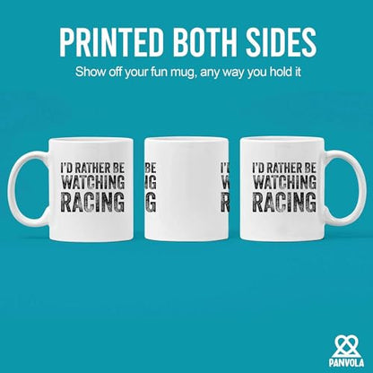 I d Rather Be Watching Racing Car Lover Gifts | Ceramic Coffee Mug | 11 OZ