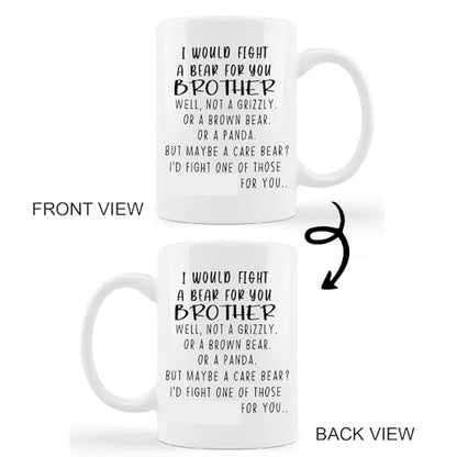 Brother Birthday Gift Funny | Ceramic Coffee Mug | 11 OZ