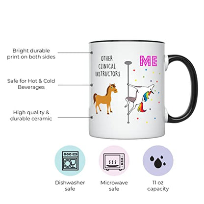 Unicorn Nursing Clinical Instructor Best Gifts | Ceramic Coffee Mug | 11 OZ