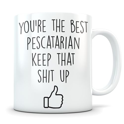 Pescatarian gift appreciation graduation | Ceramic Coffee Mug | 11 OZ