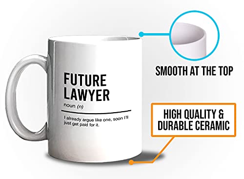 Bubble Hugs Lawyer Future Law Student School | Ceramic Coffee Mug | 11 OZ