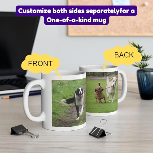 Personalized Custom Picture Text or Logo | Customised Coffee Mug | 11 OZ