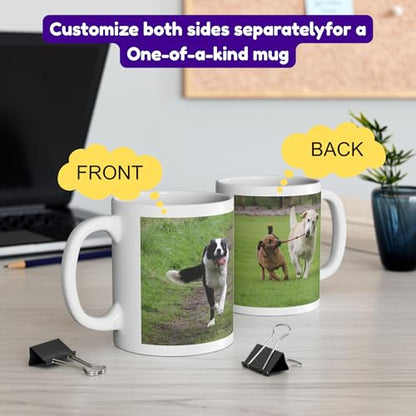 Personalized Custom Picture Text or Logo | Customised Coffee Mug | 11 OZ
