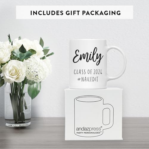 Personalized Custom Graduation Gift Emily | Customised Coffee Mug | 11 OZ